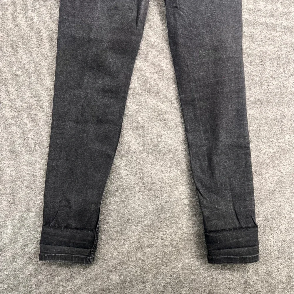 Zara Trafaluc Womens High Rise Skinny Jeans‎ Faded Black Size 6 Stretch Denim